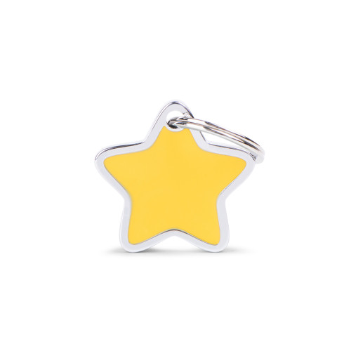 MY FAMILY TAG YELLOW STAR CHARM