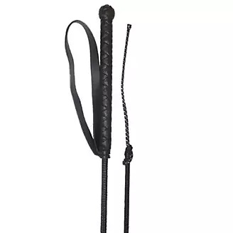 FUSTA/FUETE PARA ADIESTRAMIENTO CON AZA NEGRO DE 36&quot;