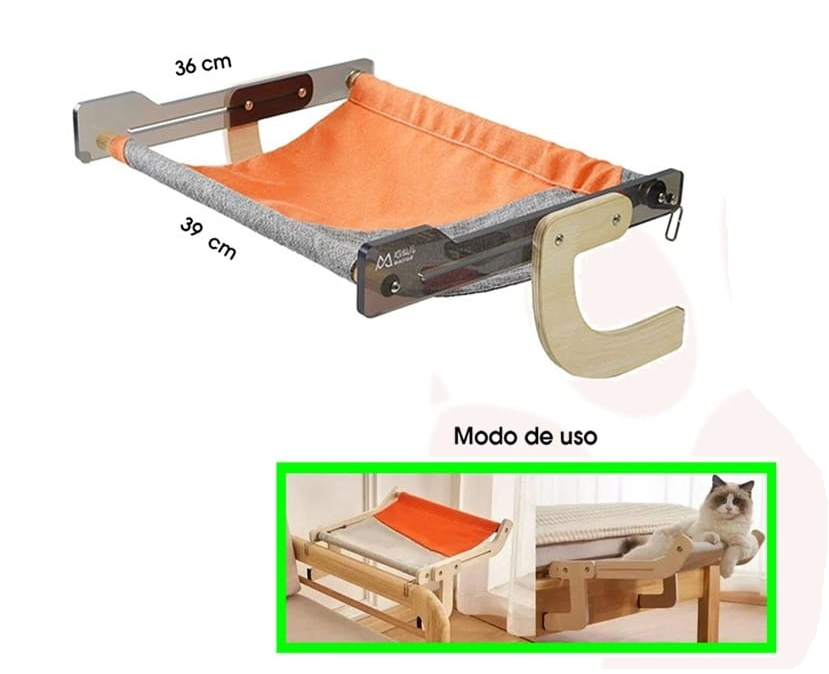 CAMA PARA MASCOTA DE MADERA PARA ESCRITORIO