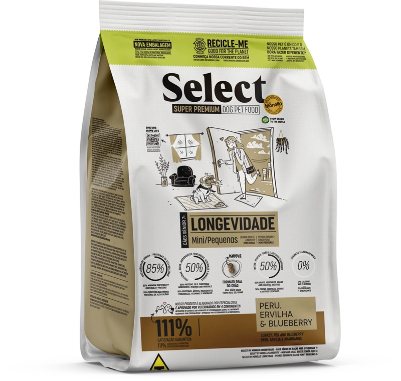 MONELLO SELECT SUPER PREMIUM ADULTO MAYOR 7+ RAZAS MINI Y PEQUEÑAS