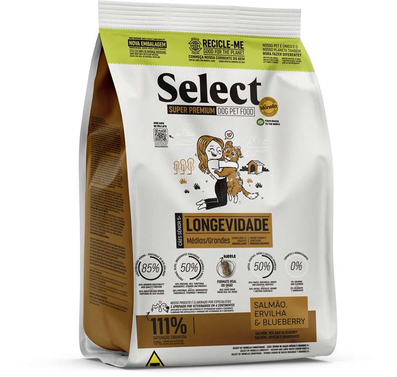 MONELLO SELECT SUPER PREMIUM ADULTO MAYOR 5+ RAZAS MEDIANAS Y GRANDES