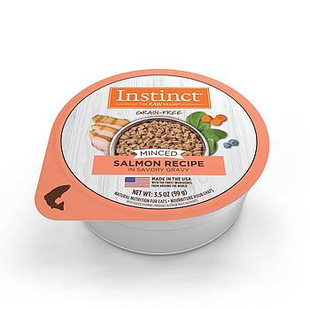 INSTINCT MINCED SALMON RECIPE CUPS - CATS 3.5OZ