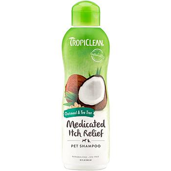 SHAMPOO TROPICLEAN MEDICADO OATMEAL & TEA TREE 12 OZ