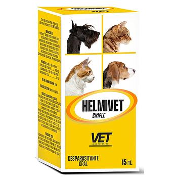 HELMIVET SIMPLE PERROS Y GATOS SUSPENSION ORAL 15 ML