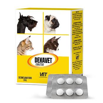 DEXAVET TABLETA DESINFLAMATORIO x 6 TABLETAS
