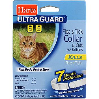 HARTZ COLLAR CONTRA PULGAS ULTRA GUARD PARA GATOS BLANCO