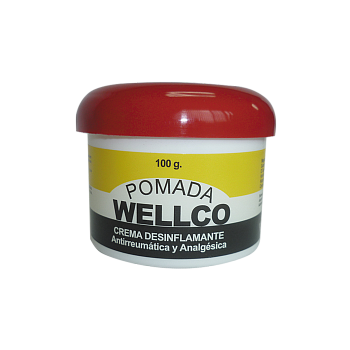 POMADA WELLCO ANTINFLAMATORIA BLANCA 100 GR