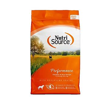NUTRI SOURCE PERFORMANCE CHICKEN & RICE 40 LB