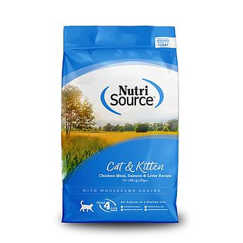 NUTRI SOURCE CAT & KITTEN CHICKEN MEAL, SALMON & LIVER