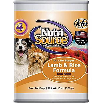NUTRI SOURCE LAMB & RICE LATA 13 OZ