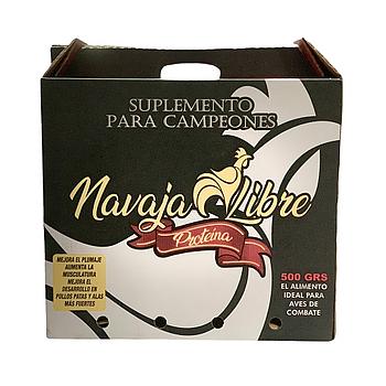 CAJA PARA GALLO NAVAJA LIBRE