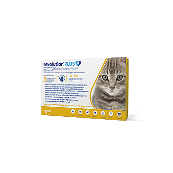 REVOLUTION PLUS PARA GATOS HASTA 2.5 KG 0.25ML 1 PIPETA
