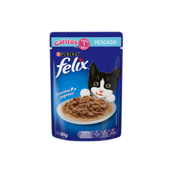 FELIX POUCH GATITOS PESCADO EN SALSA 85 GR