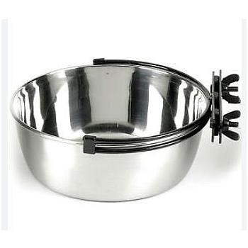 COMEDERO DE ACERO INOXIDABLE PARA LORO 900 ML