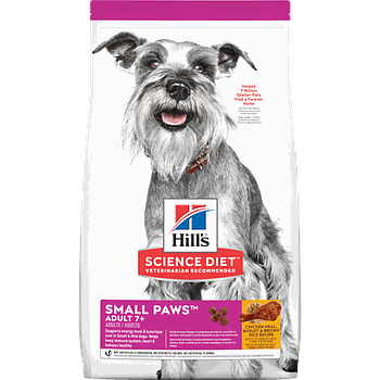 SCIENCE DIET ADULT 7+ SMALL PAWS 4.5 LBS