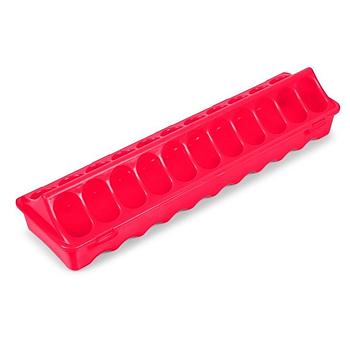 COMEDERO PARA POLLO SAFARI ALARGADO C/HUECOS 30 CM PLASTICO
