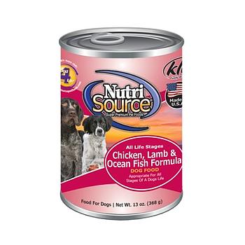 NUTRI SOURCE CHICKEN, LAMB & OCEAN FISH LATA 13 OZ