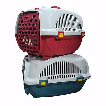 KENNEL TRANSPORTADOR DE MASCOTAS TRICOLOR