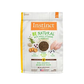 INSTINCT BE NATURAL CHICKEN & BROWN RICE DOG