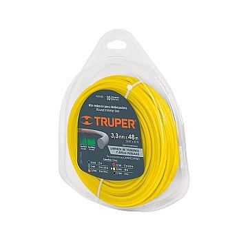 HILO TRUPER PARA CHAPEADORA ROLLO AMARILLO 3.3 MM*142 METROS