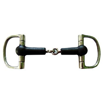 BOCADO PARA CABALLO TIPO D CON HULE