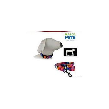 COLLAR Y CORREA PARA PERRO TIPICO M/L MASCOPETS