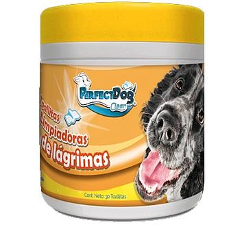 PERFECT DOG CLEAN TOALLITAS LIMPIADORAS DE LÁGRIMAS X 30 TOALLITAS