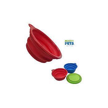 PLATO SILICONA EXPANDIBLE PORTATIL MASCP PETS