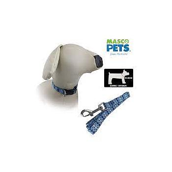 COLLAR Y CORREA PARA PERRO CUADROS MASCO PETS