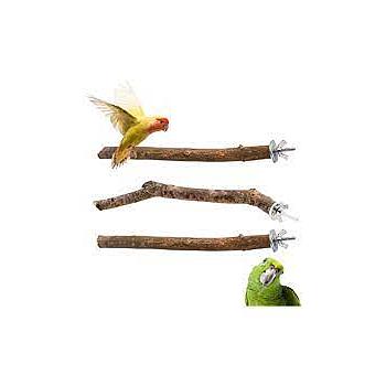 PERCHA DE MADERA PARA AVES