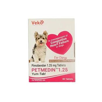 PETMEDIN 1.25 MG CAJA 30 TABLETAS