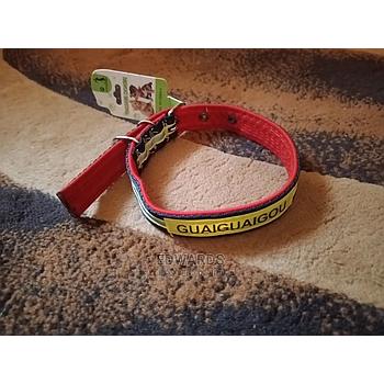 COLLAR PARA MASCOTA ROJO Y VERDE