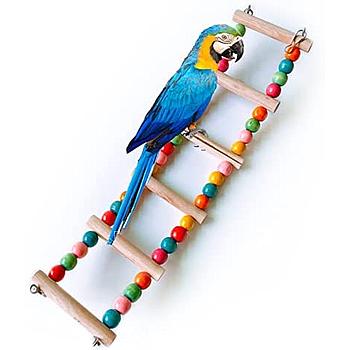 JUGUETE PARA AVES ESCALERA DE MADERA