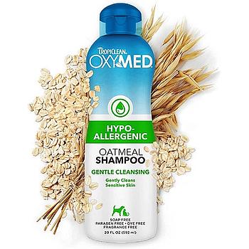 TROPICLEAN OXYMED SHAMPOO HYPOALLERGENIC OATMEAL 12 ONZ