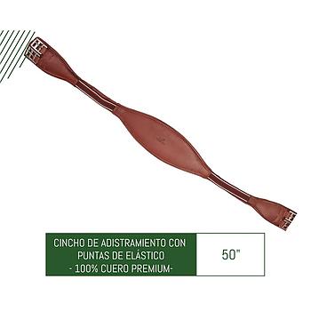 CINCHAS DE ADISTRAMIENTO DE CUERO CON ELASTICO 50"