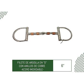 FILETE DE ARGOLLA EN D CON ANILLOS DE COBRE