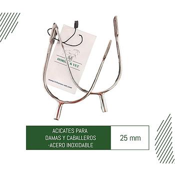 ACICATES PARA DAMA O CABALLERO 25 MM