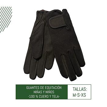 GUANTES PARA EQUITACION PARA NIÑOS PAR