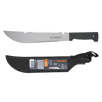 MACHETE RAMBO 12 PLG CACHA INYECTADA NEGRA CON FUNDA