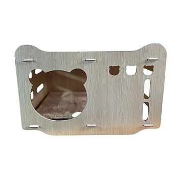 CASA DE MADERA Y RASCADOR PARA GATO