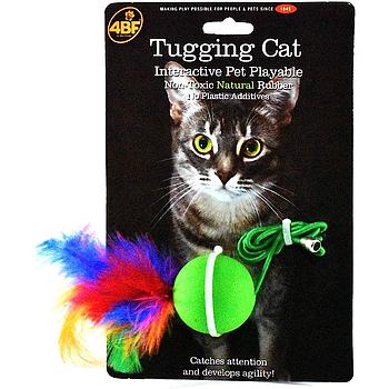 JUGUETE 4BF NATURAL RUBBER TUGGING CAT