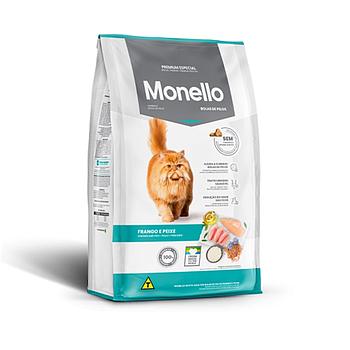 MONELLO PREMIUM GATOS BOLA DE PELOS POLLO Y PESCADO