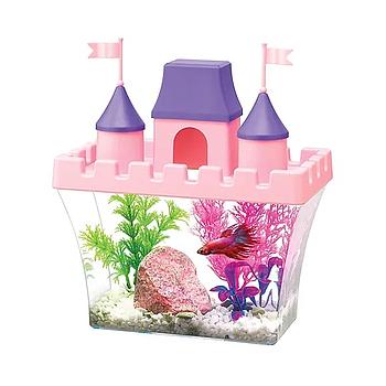 ACUARIO PARA BETTA PRINCESS CASTLE 0.5 GALONES