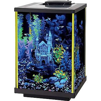 ACUARIO NEOGLOW LED AQUARIUM KIT COLUM GREEN 5 GALONES