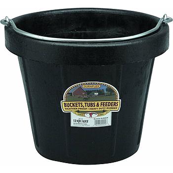 CUBETA PARA CABALLO DE HULE LITTLE GIANT 12 LITROS REDONDA