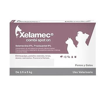 XELAMEC COMBI SPOT ON (SELAMECTINA) 1 PIPETA 2.5 A 5 KG