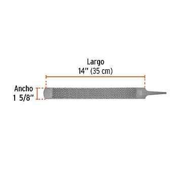 LIMA ESCOFINA PARA HERRAR CON ZANCO 14" TRUPER