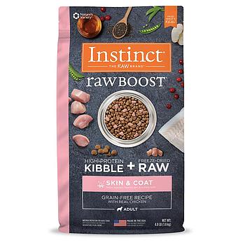 INSTINCT RAW BOOST GRAIN FREE CHICKEN SKIN & COAT