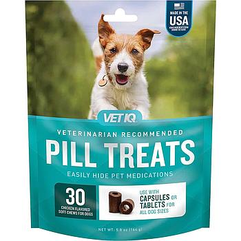 VET IQ PILL TREATS 5.8 ONZ 30 SOFT CHEWS