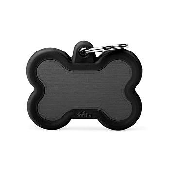 MY FAMILY TAG XL BONE ALUMINIUM WITH RUBBER